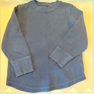 Jumping Beans Navy Long Sleeve 3T Waffle Tee